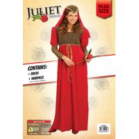 Plus Size Red Ladies Juliet Costume