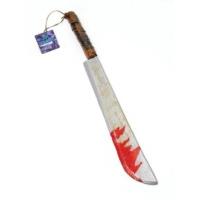 Plastic Jumbo Blood Splattered Machete