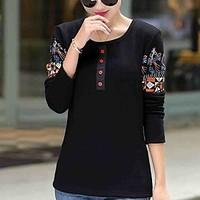 Plus thick velvet backing shirt large size women Qiuyi warm jacket outer wear loose cotton long-sleeved t-shirt