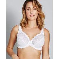 Playtex Flower Lace White Wired Bra