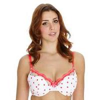 Plunge Wired Hot Pink Spot Bra