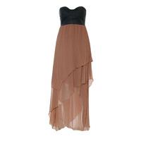 Pleated Mullet Tube Dress