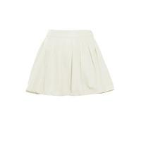 pleated mini skirt