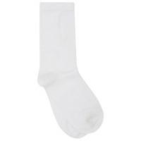 Plain soft cotton rich essential ankle socks - White