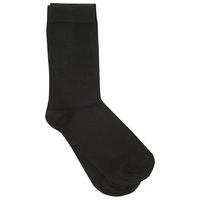 Plain soft cotton rich essential ankle socks - Black