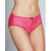 Playtex Flower Lace Bright Pink Briefs