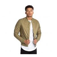 Pleated Sleeve Bomber Jacket