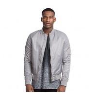 Pleated Sleeve Bomber Jacket