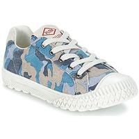 pldm by palladium tudy print boyss childrens shoes trainers in blue