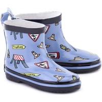Playshoes Znaki girls\'s Children\'s Wellington Boots in blue