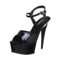 Pleaser Delight 609 paint-black/black