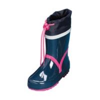 Playshoes Gummistiefel Basic marine/pink (184307)