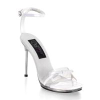 Pleaser Fabulicious Shoes Chic-25 White Sandals