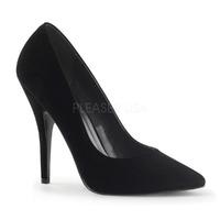 Pleaser Shoes Seduce-420 Black Velvet
