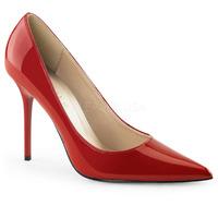Pleaser Shoes Classique-20 Red Pointed Toe Stiletto Heels Court Shoes