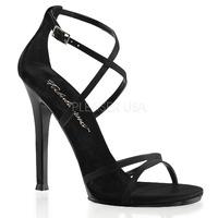 Pleaser Fabulicious Shoes Gala-41 Black Satin