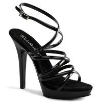 pleaser fabulicious shoes lip 106 criss cross sandals black