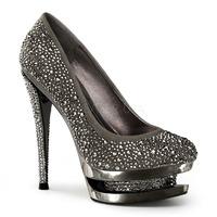 Pleaser Day & Night Fascinate-685DM Grey Double Platform Shoes