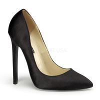 Pleaser Shoes Sexy-20 Black Satin