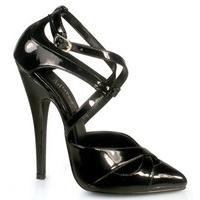 Pleaser Shoes Domina-418 Black Patent