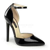 Pleaser Shoes Sexy-21 Stiletto High Heels Pointy Toe Black Court Shoes