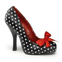 Pleaser PinUp Couture Cutiepie-06 Polka Dot Court Shoes
