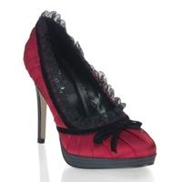 pleaser shoes bliss 38 black and red