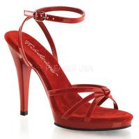 pleaser fabulicious shoes flair 436 red patent