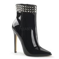 Pleaser Shoes Sexy-1006 Ankle High Boots Stiletto Heels
