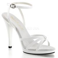 pleaser fabulicious shoes flair 436 white patent