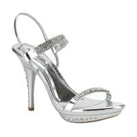 pleaser shoes monet 08 silver sandals