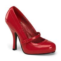 Pleaser PinUp Couture Cutiepie-02 Red Mary Jane Court Shoes