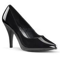 pleaser shoes dream 420w black patent court shoes