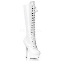 Pleaser Shoes Kiss-2020 White Patent