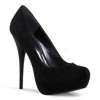 Pleaser Day and Night Gorgeous-20 Black Leather Suede