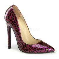 Pleaser Shoes Sexy-20 Purple Cheetah