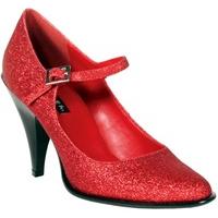 Pleaser Shoes Betty-03 Red Glitter