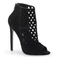 Pleaser Shoes Sexy-50 Caged Bootie Sandals Open Toe Stiletto Heels