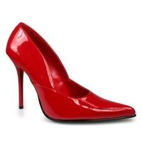 Pleaser Shoes Milan-01 Red Patent