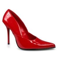 pleaser shoes milan 01 red patent