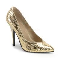 Pleaser Shoes Seduce-420SQ Gold Sequin