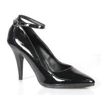 Pleaser Shoes Vanity-431 Black Patent