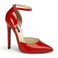 Pleaser Shoes Sexy-21 Stiletto High Heels Pointy Toe Red Court Shoes