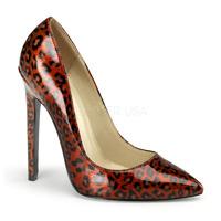 pleaser shoes sexy 20 red cheetah