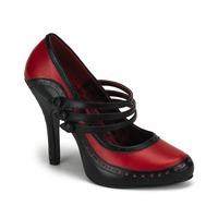 Pleaser Shoes Tempt-10 Black and Red