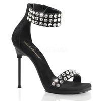 Pleaser Fabulicious Shoes Chic-41 Crystal Embellished Ankle Cuff Sandals