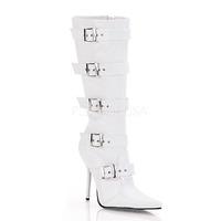 Pleaser Shoes Milan-2015 White Boots