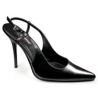 Pleaser Shoes Milan-11 Black Leather