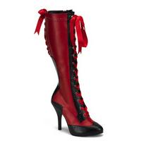pleaser shoes tempt 126 black and red