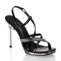 Pleaser Fabulicious Shoes Chic-36 Black Sandals